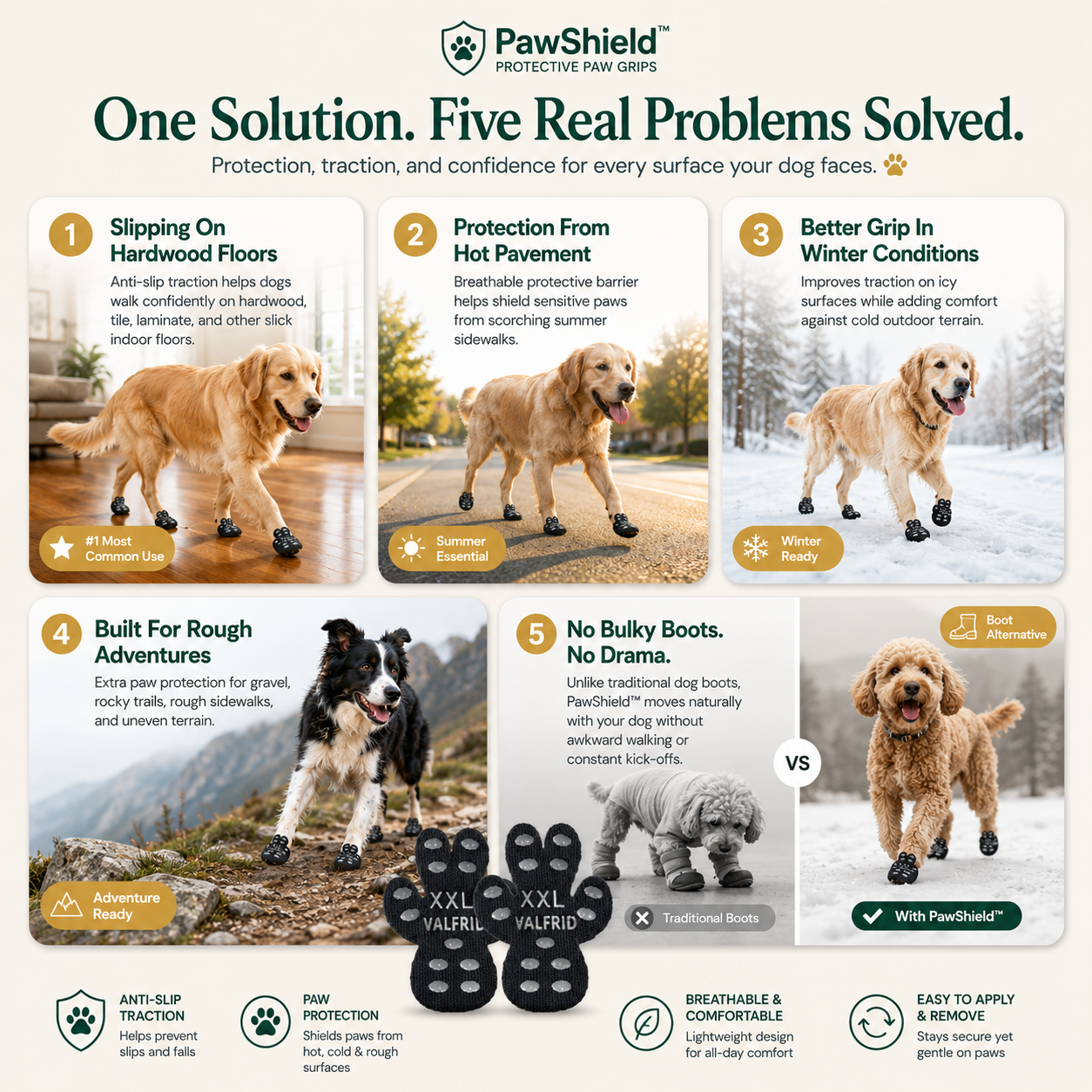 PawShield™ Protective Paw Grips