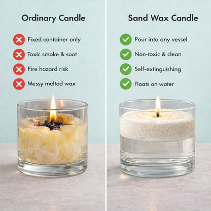 GlowFill Designer Candle Sand